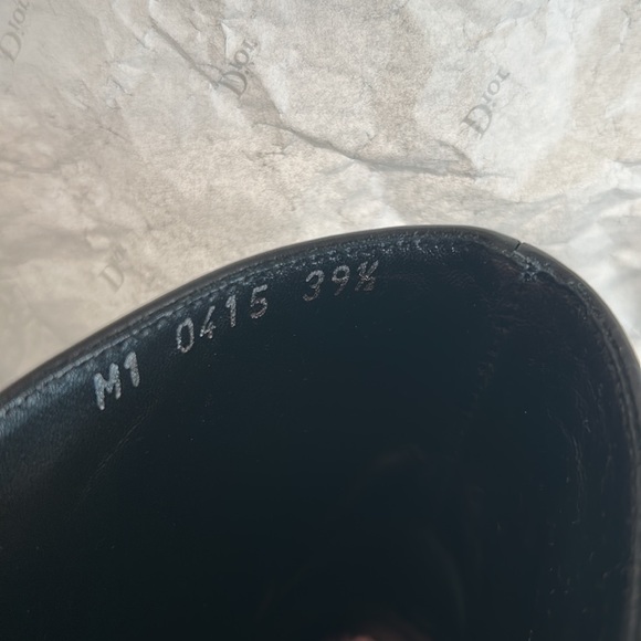 Christian DIOR Black Leather Amazing Boots,9.5 - Picture 7 of 10